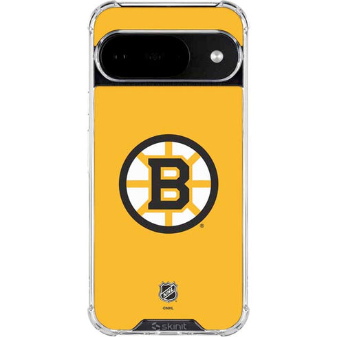 NHL Boston Bruins Solid Background Google Pixel 10 Clear Case